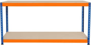 Heavy Duty 180cm Garage Workbench Boltless Steel 300kg Shelves Adjustable
