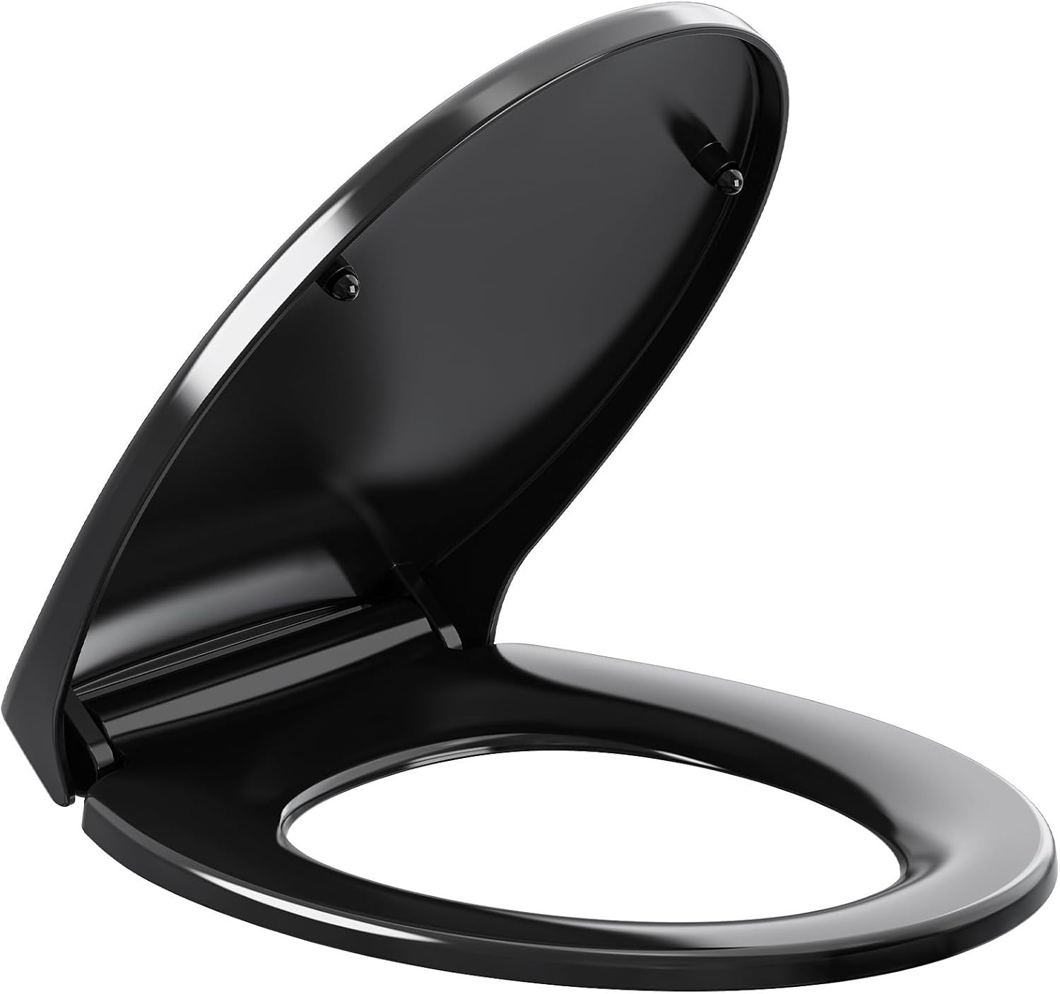 Soft Close Toilet Seat Quick Release Top Fixing O Shape White Adjustable Hinges