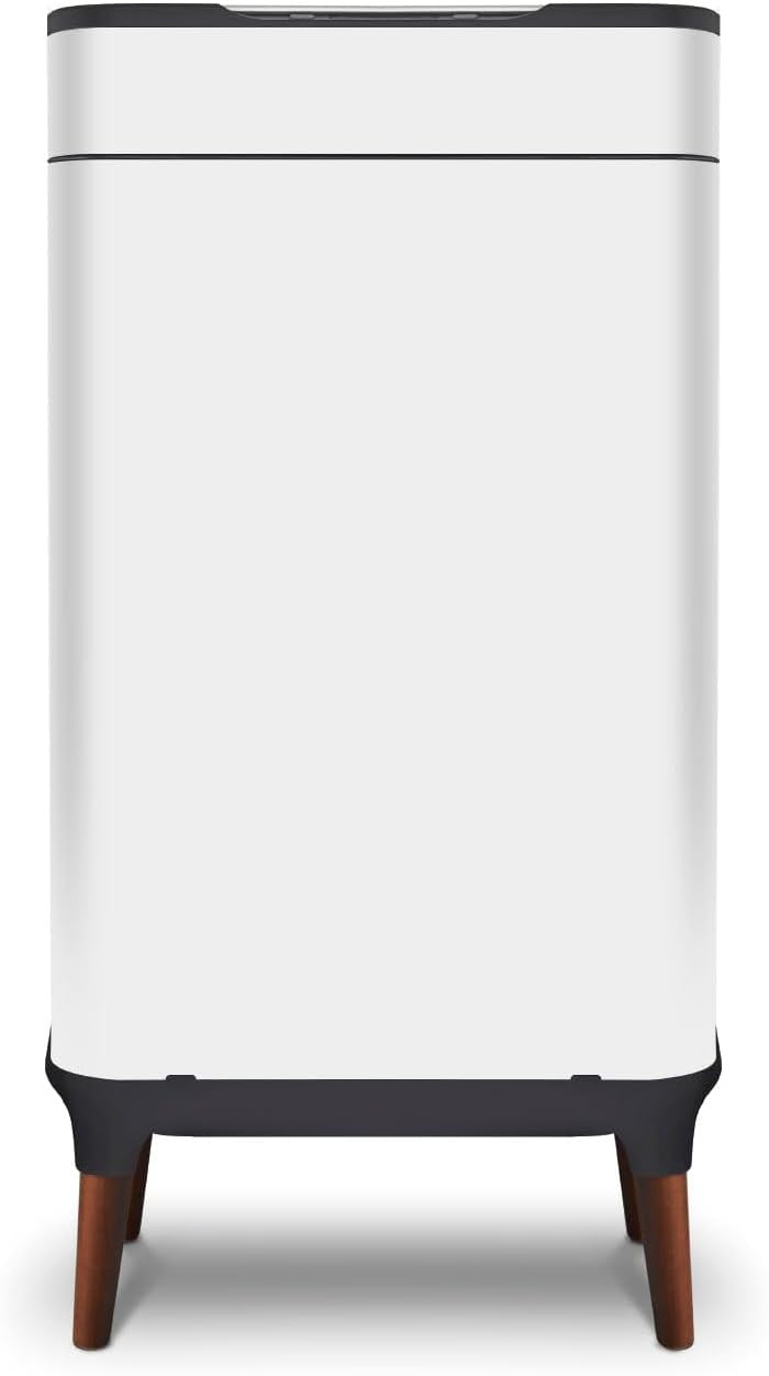 65L Touchless Kitchen Bin | Automatic Sensor Trash Can White with Legs
