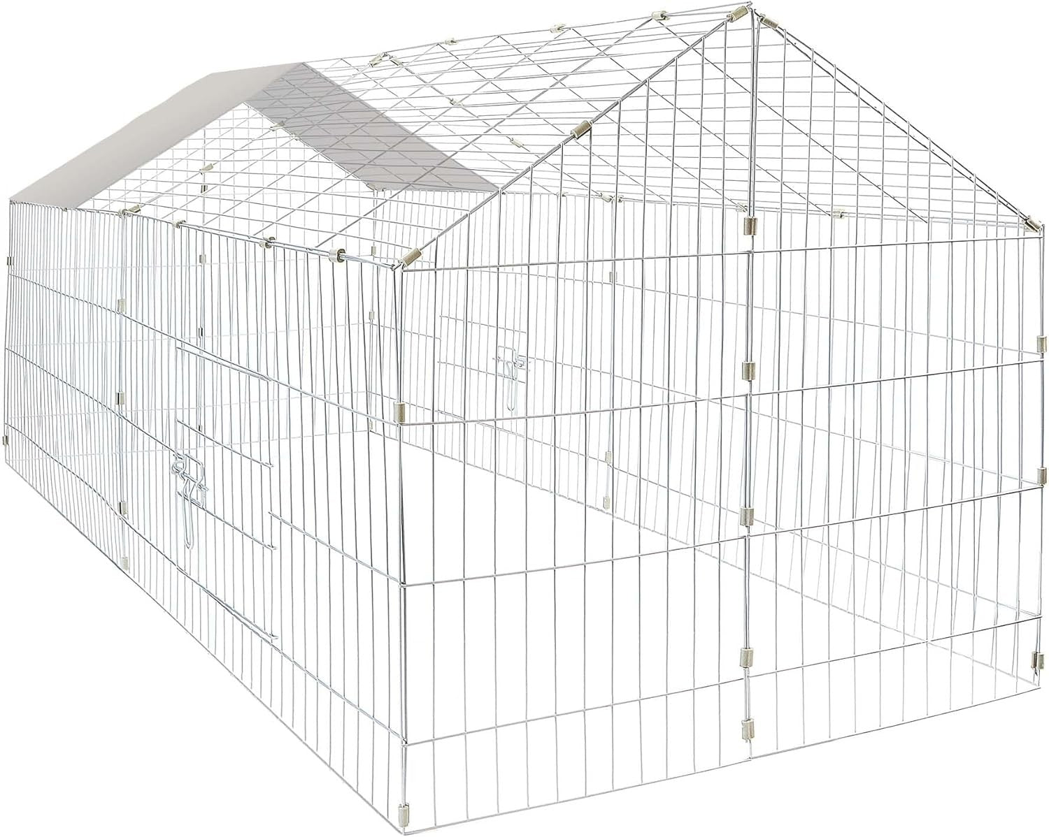 Large Rabbit Run Outdoor Metal Enclosure Secure Hutch Exercise Pen