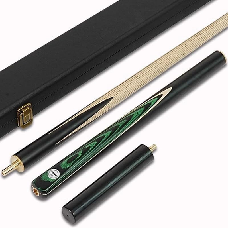57in 19oz Pool Snooker Cue 3/4 Joint 10.2mm Tip Case Extension Set