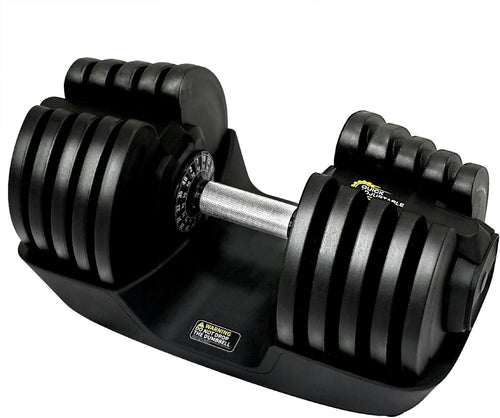 88lb Quick Dial Adjustable Dumbbell Single 16 Levels Space Saving Home Gym