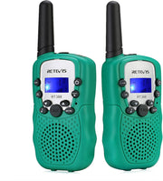 Kids Walkie Talkies 8 Channel VOX Flashlight Toy Gift 2 Piece Green