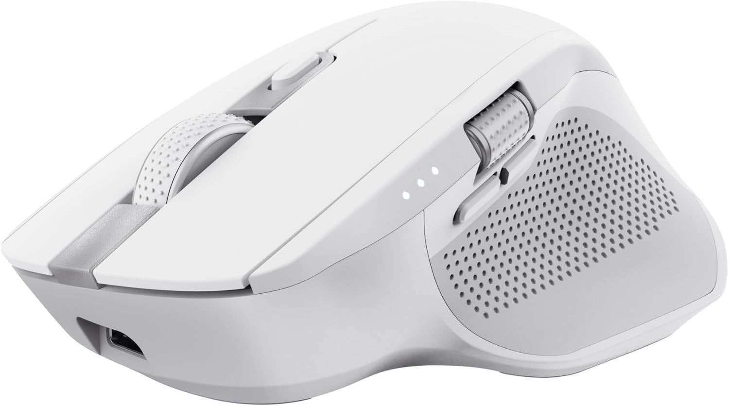 Wireless Bluetooth Mouse Multi Device Silent Rechargeable White
