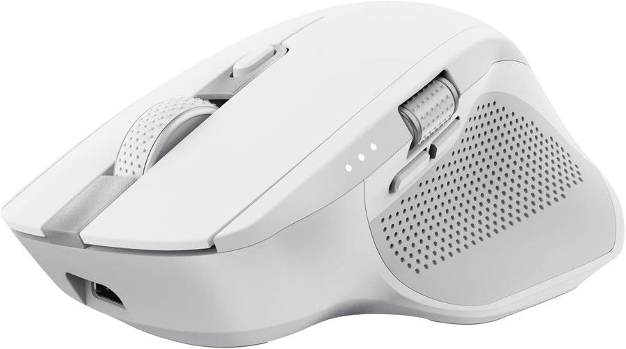 Wireless Bluetooth Mouse Multi Device Silent Rechargeable White