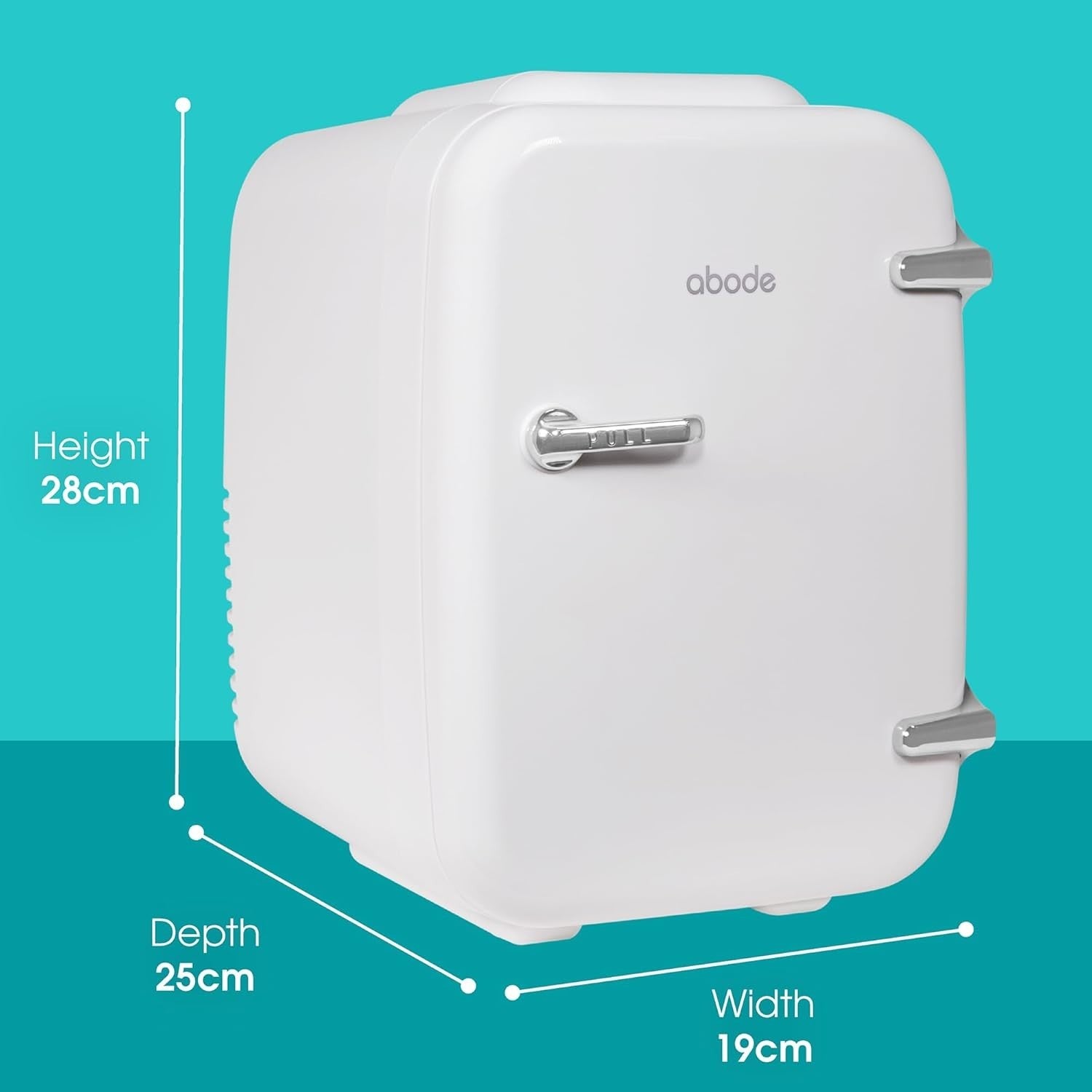 4L Portable Mini Cooler & Warmer Retro Fridge AC/DC Compact Bedroom Car