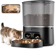 8L Automatic Cat Feeder Camera WiFi App Control Dual Bowl 1080P HD