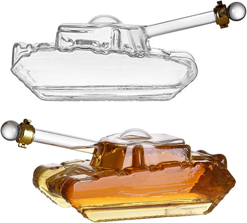 1.5L Tank Whisky Decanter Glass Drink Dispenser Funny Party Bar Gift for Men