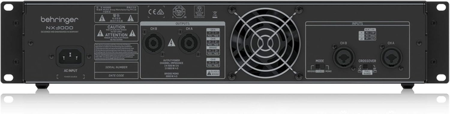 3000W Class-D Power Amplifier NX3000 SmartSense Stereo DSP