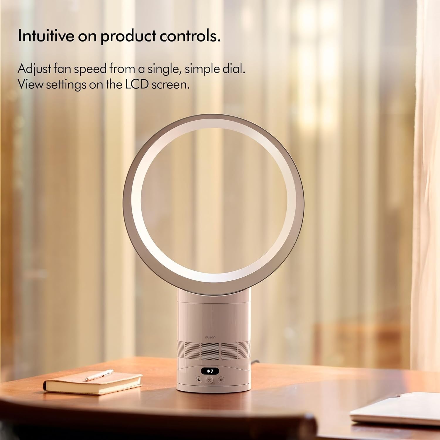 Bladeless Air Circulator Fan – 10-Speed Quiet Cooling Desk Fan with Remote