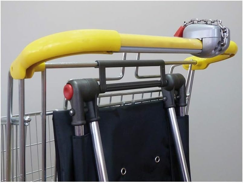 Foldable 4-Wheel Shopping Trolley – 43L Compact Cart, Gray Marengo