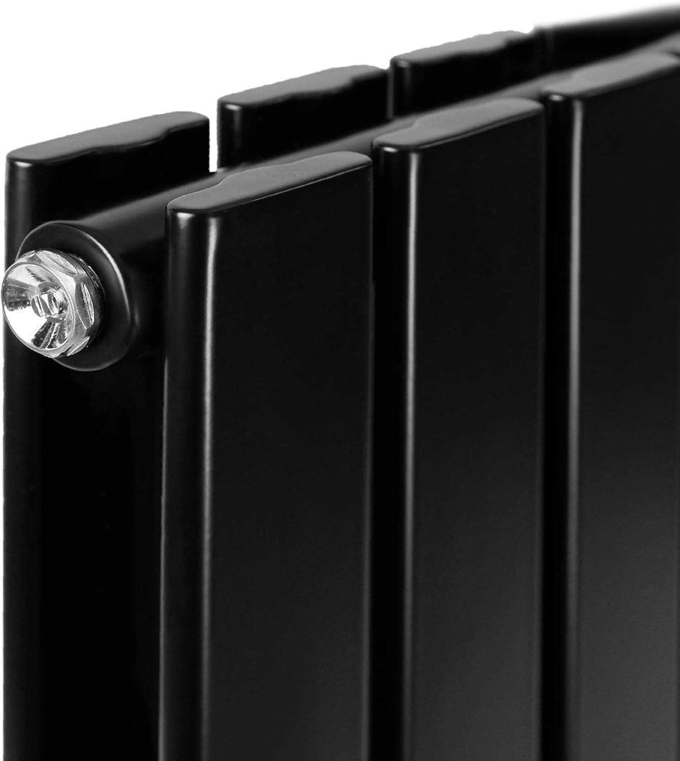 Horizontal & Vertical Designer Flat Panel Radiator 1600mm Double Black