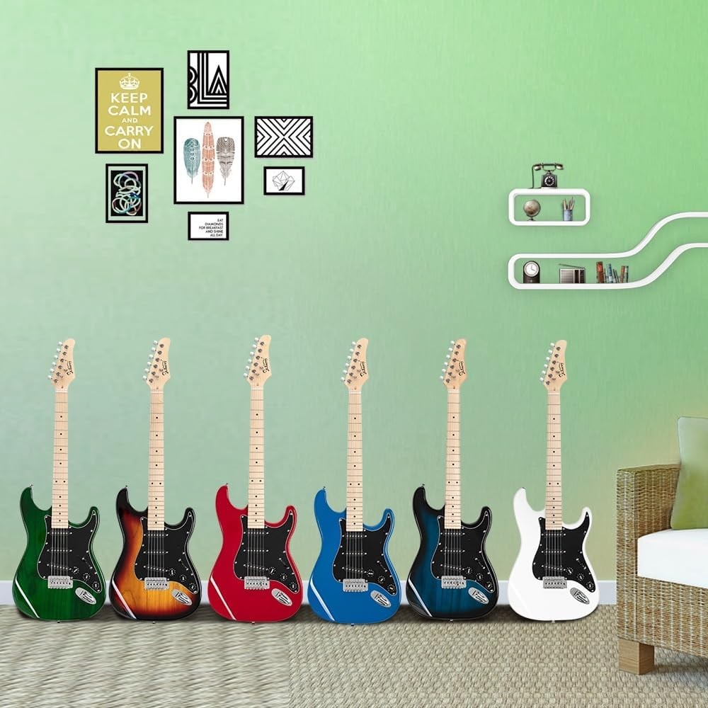 Full Size Electric Guitar Starter Kit with 20W Amp Blue