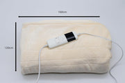 Electric Heated Throw Blanket 120x160cm 10 Heat Fast Warm Auto Off Washable