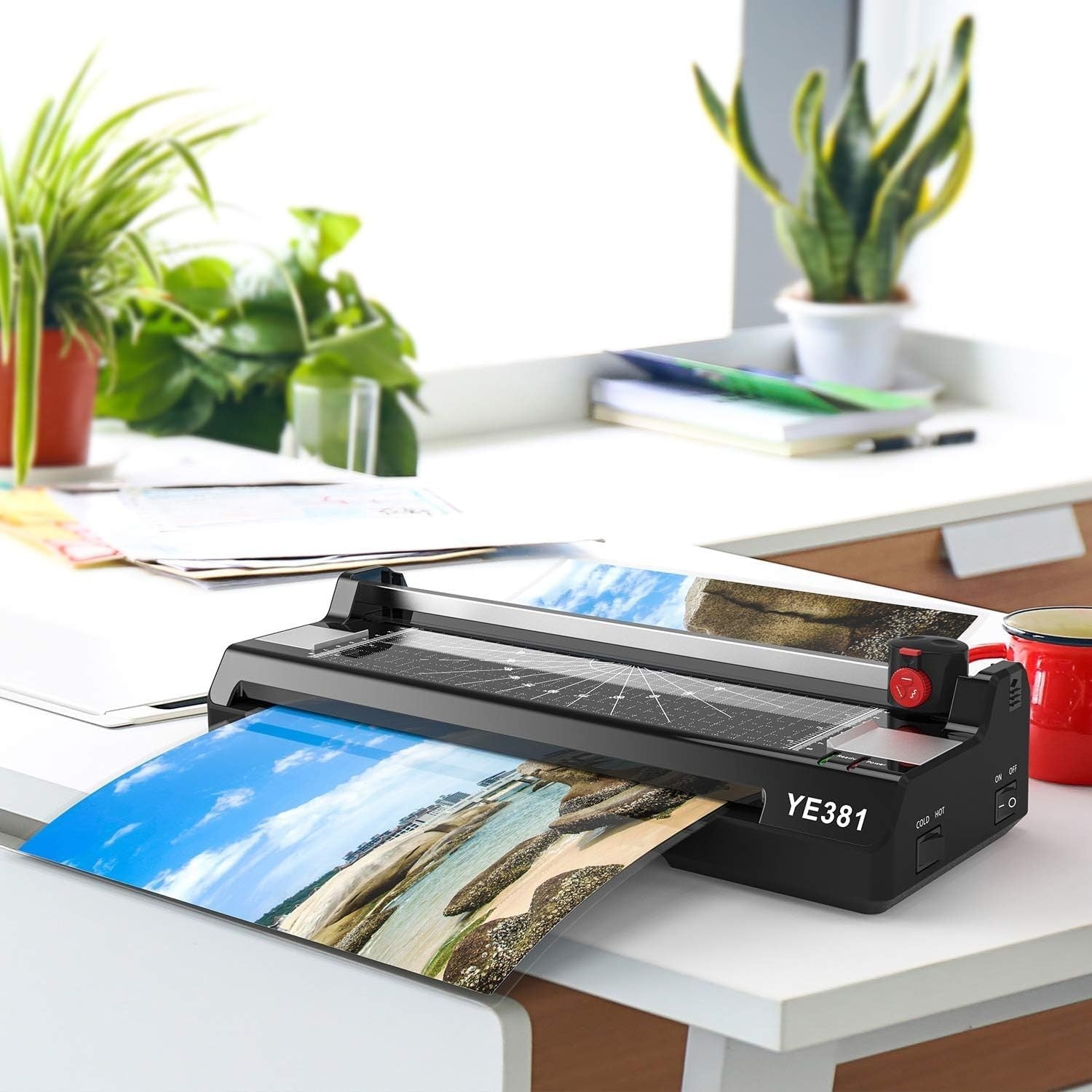 A3 Laminator 5-in-1 Hot Cold Fast Warm-Up Anti-Jam + Trimmer Set