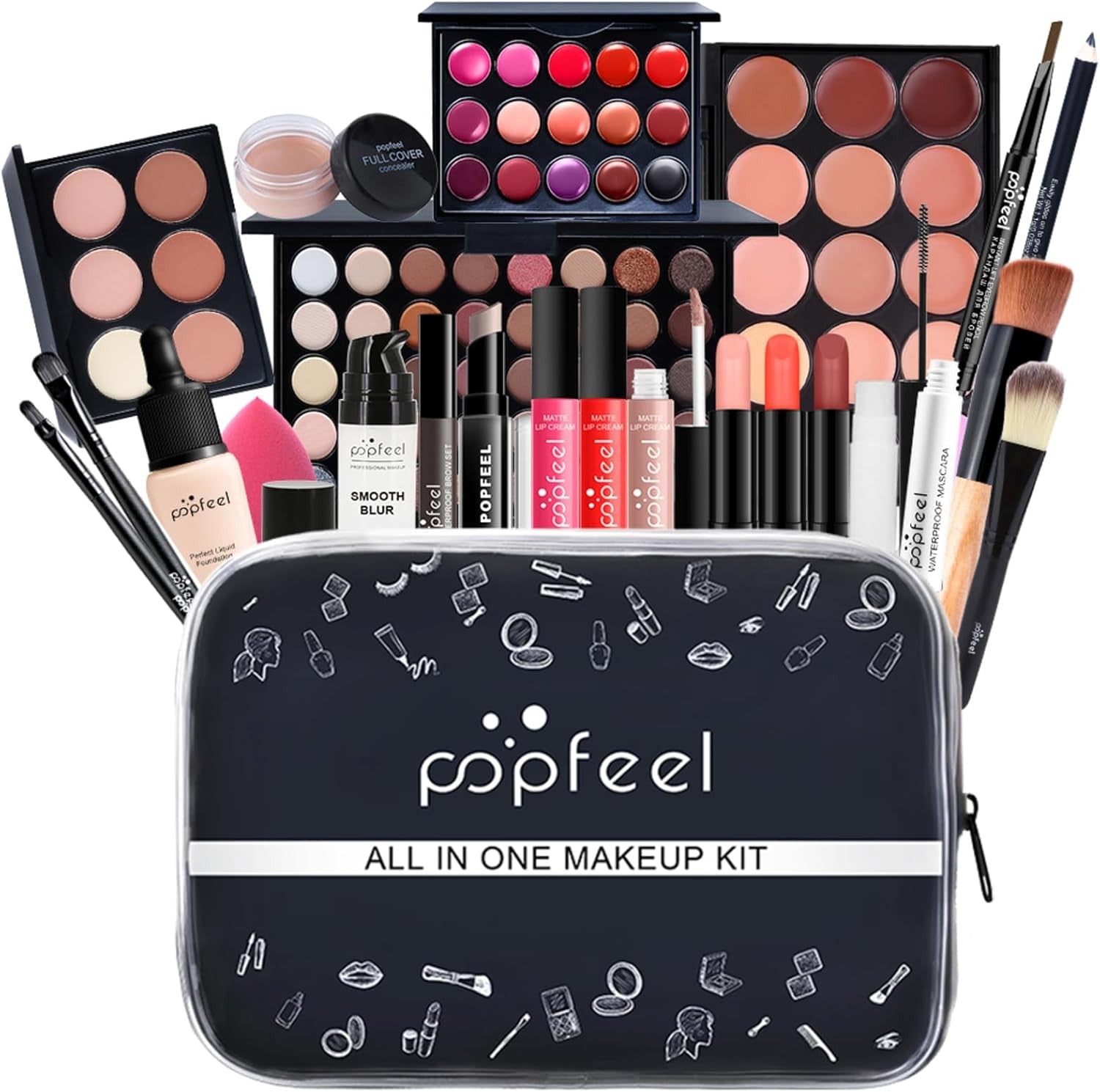 All In One Makeup Kit 60 Colours Palette Set Lipstick Concealer Gift