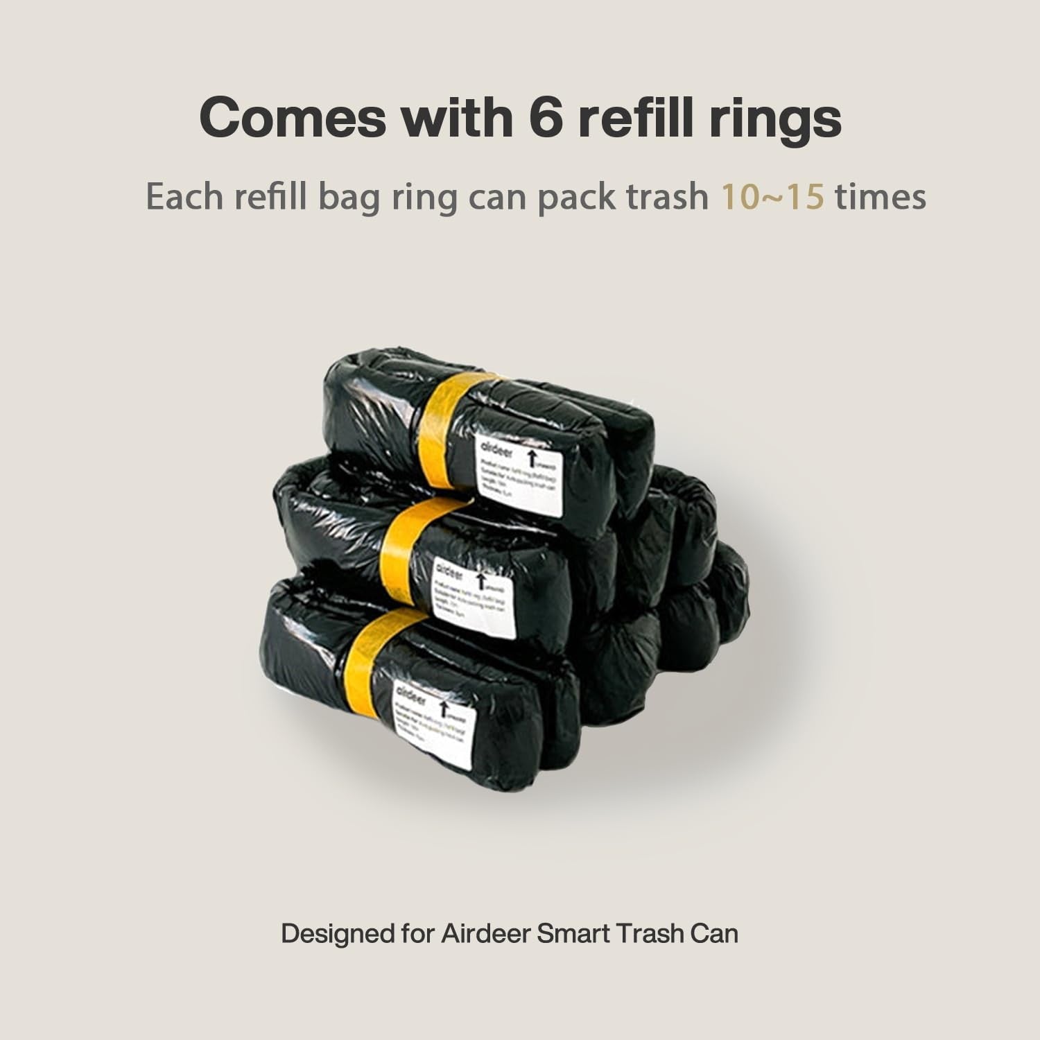 4-Gallon Touchless Smart Trash Can – Automatic Self-Sealing Bin