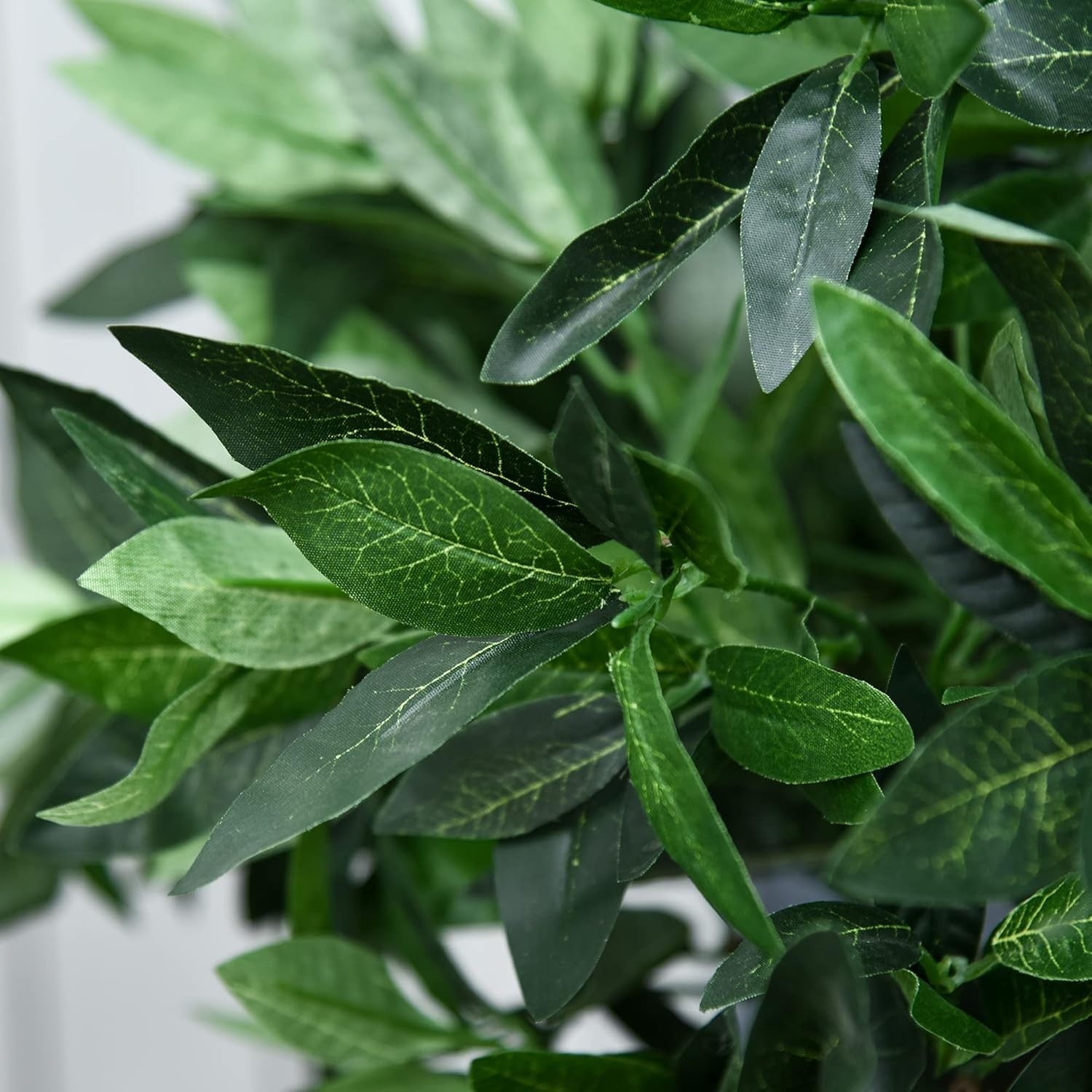 Set of 2 Artificial Bay Laurel Trees 90cm Potted Faux Green Plants Home Decor