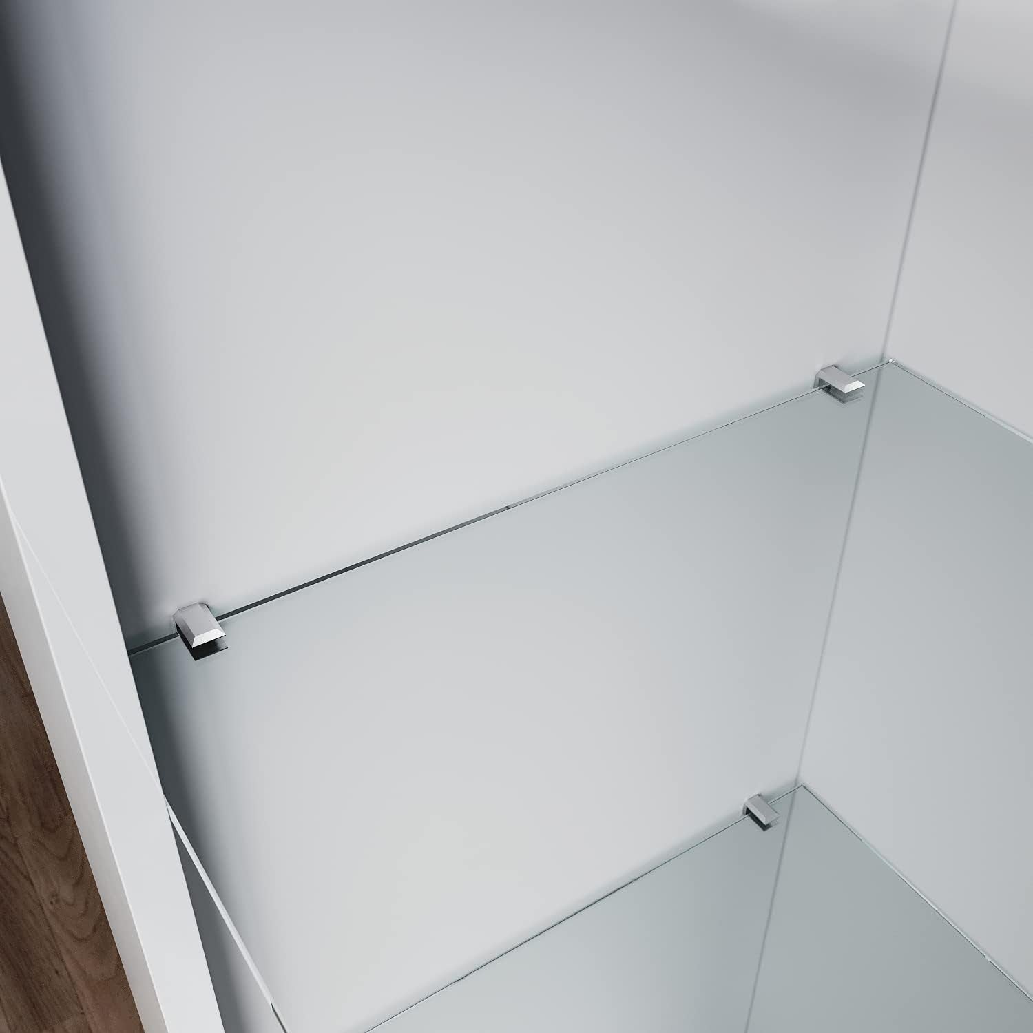 White Gloss Tall LED Display Cabinet 165cm Modern Showcase Unit with Glass Shelv