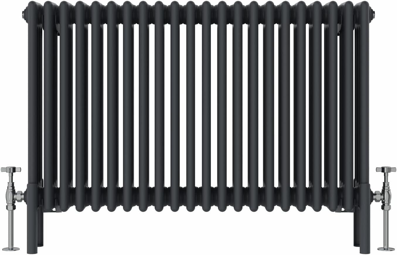 Anthracite 4 Column Radiator 600x1010mm Central Heating Bathroom