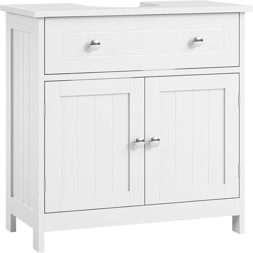 Under Sink Bathroom Storage Cabinet with Drawer & 2 Doors 60x30x60cm