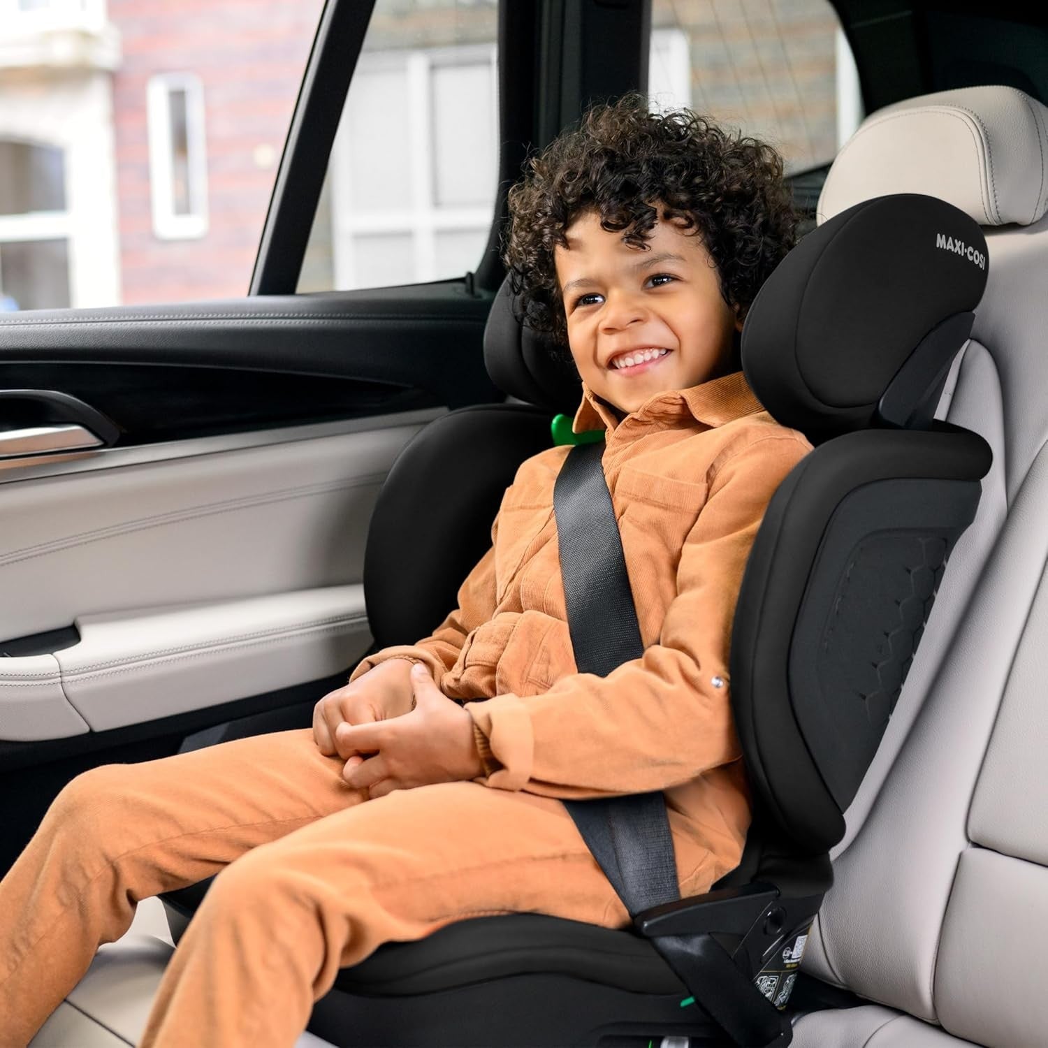 High Back Booster Car Seat i-Size Safety Adjustable Headrest Kids 3–12Y