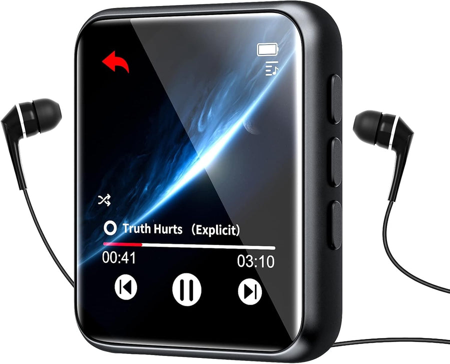 64GB MP3 Player Bluetooth 5.0 Touch Screen FM Radio Speaker