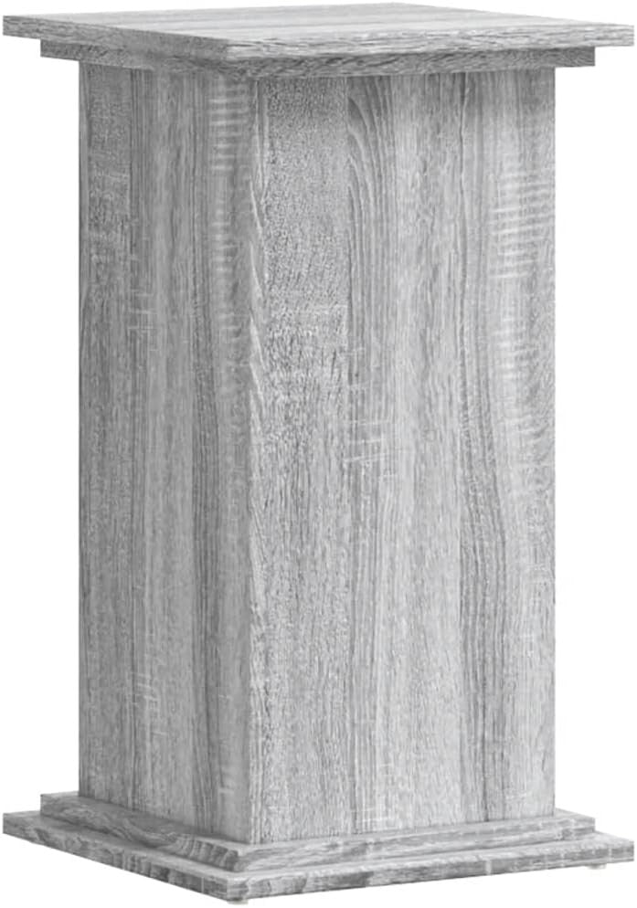 Grey Wood Plant Stand 60cm Tall Display Pedestal Table Indoor Home Decor Modern
