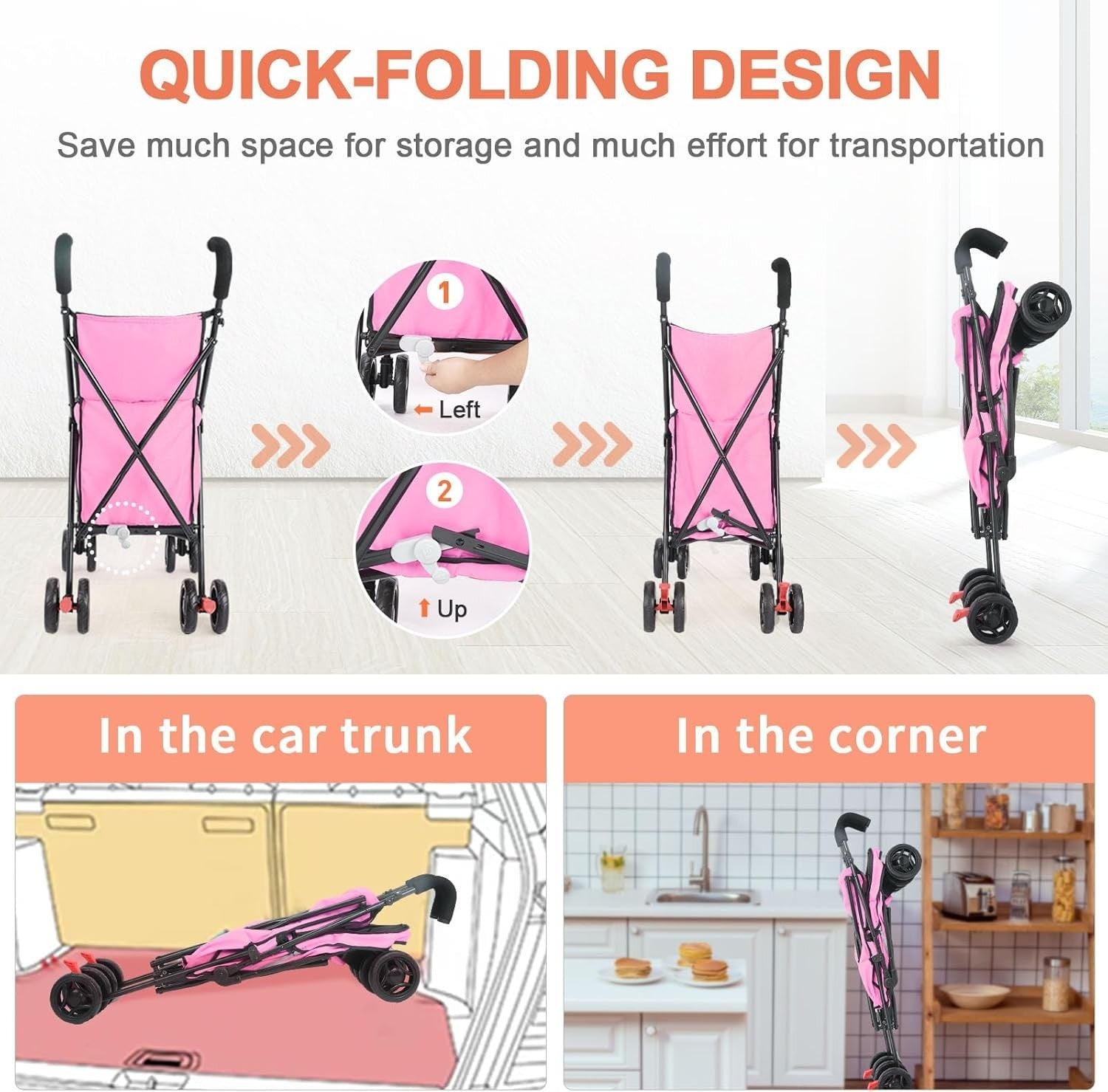 Collapsible Folding Wagon Heavy Duty Utility Cart All Terrain Outdoor Trolley