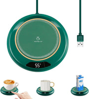 USB Coffee Mug Warmer 3 Temp 45-75°C 8H Auto Shut Off Desk