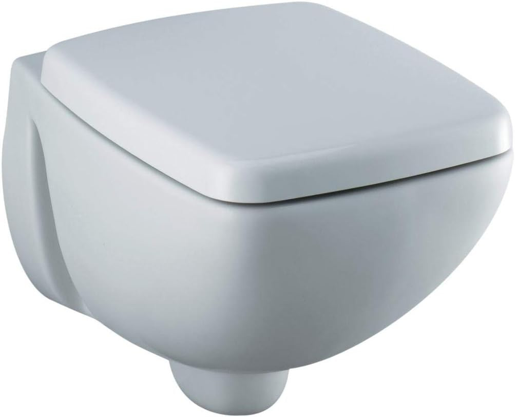 White WC Toilet Seat Durable Thermoset Material with Metal Hinges