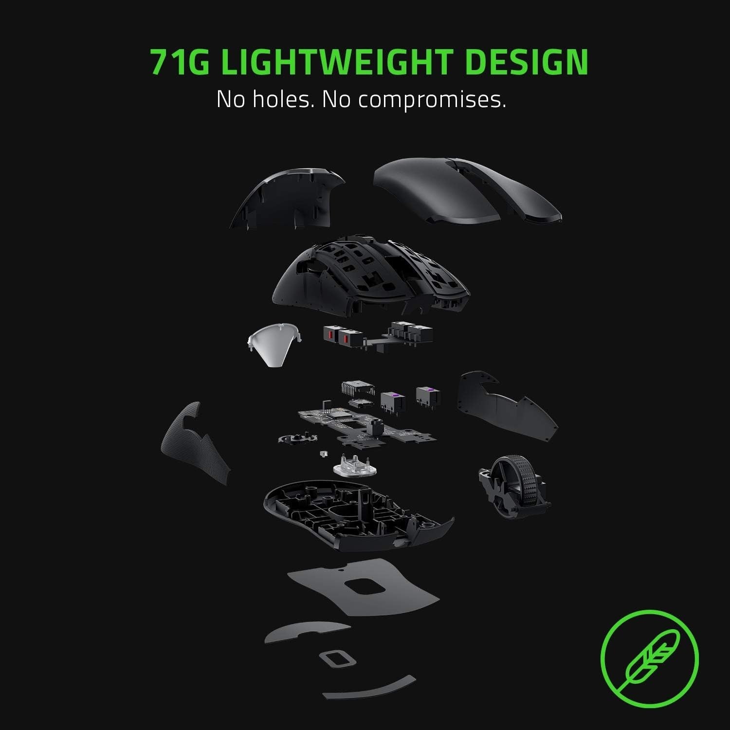 Wired Esports Gaming Mouse 8K Polling 20K DPI Ambidextrous Ultra Fast