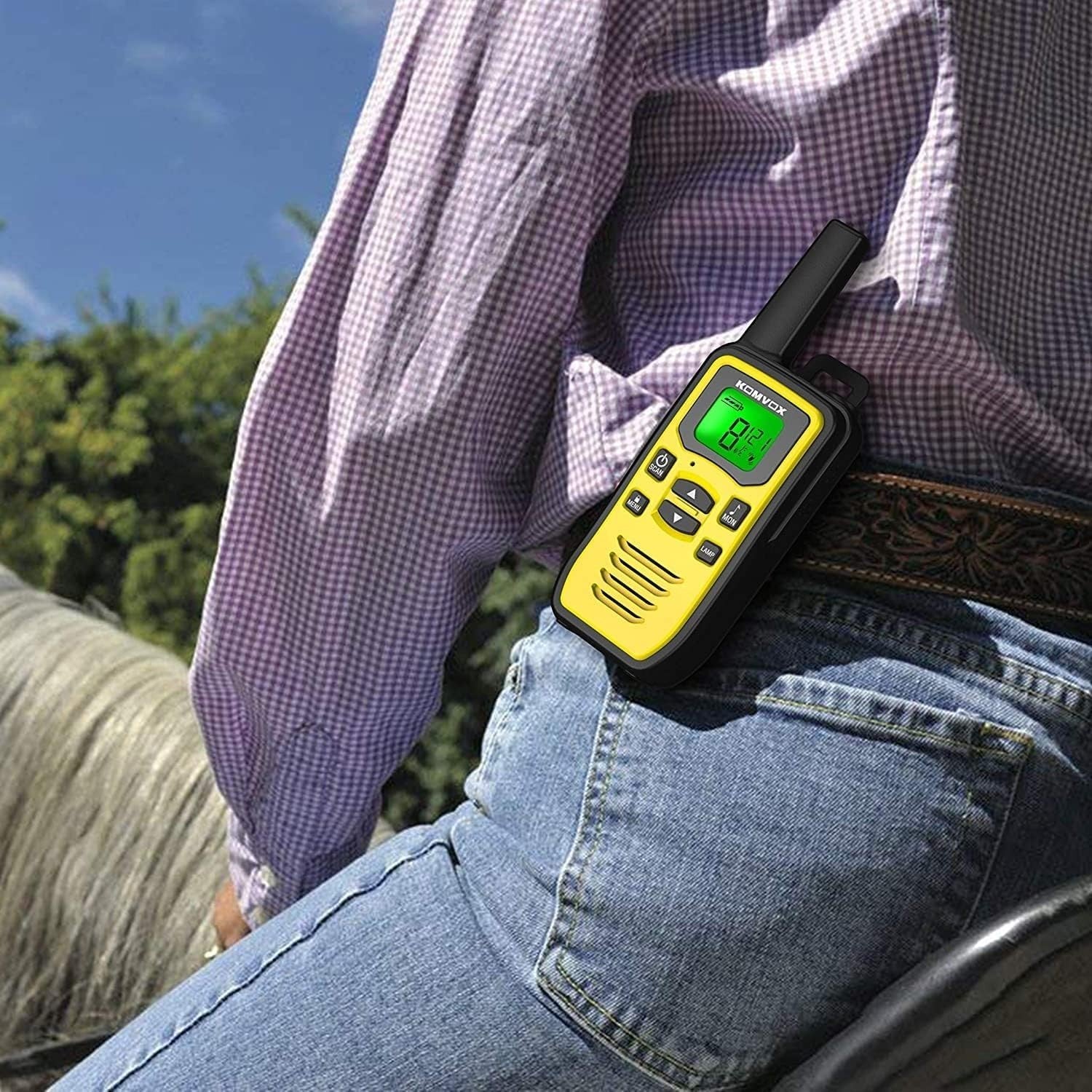 Professional Walkie Talkies Rechargeable 2 Pack Long Range PMR VOX