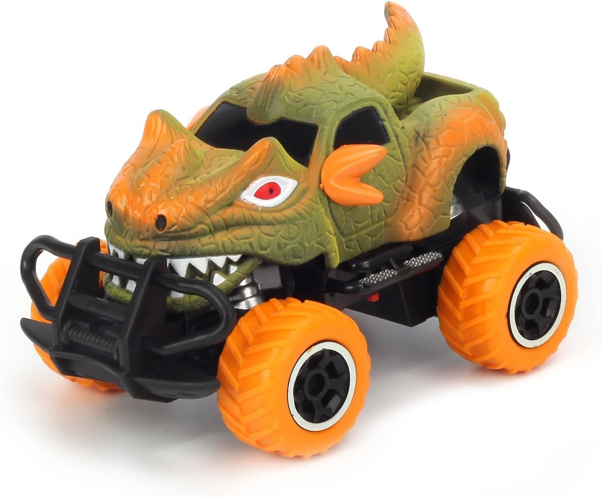 Mini RC Monster Truck for Kids 2.4GHz Off-Road Toy Car w/ Lights Sound Gift Ages