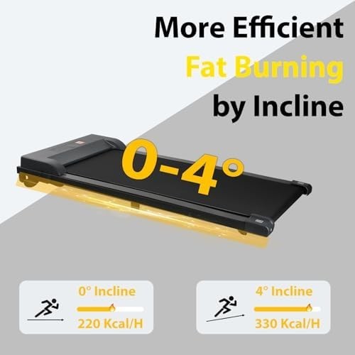 Under Desk Treadmill – Incline, App & Remote Control, 4-in-1 Fitness Pad