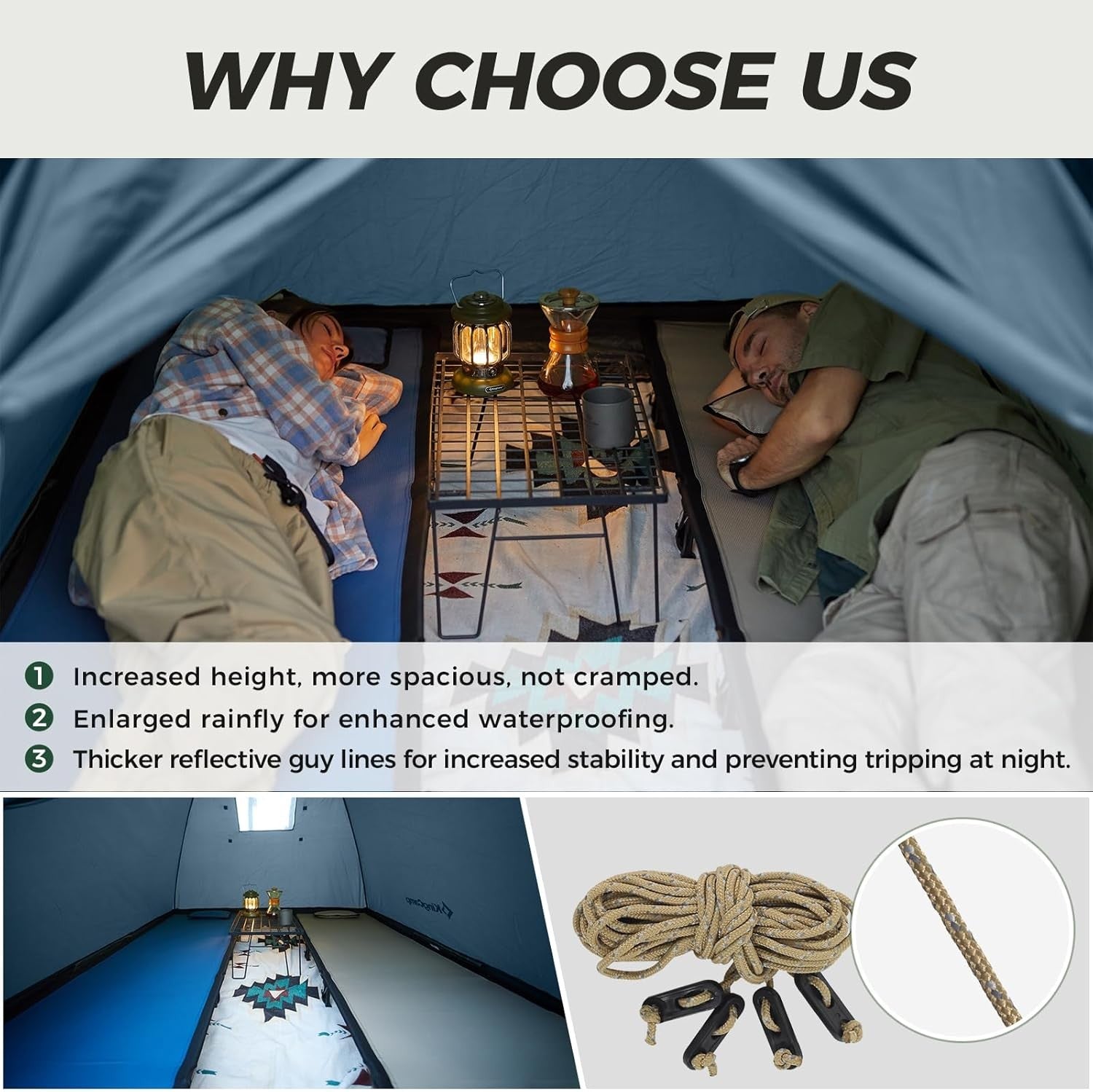 KingCamp MONDOME II 2 Person Ultralight Waterproof Dome Tent