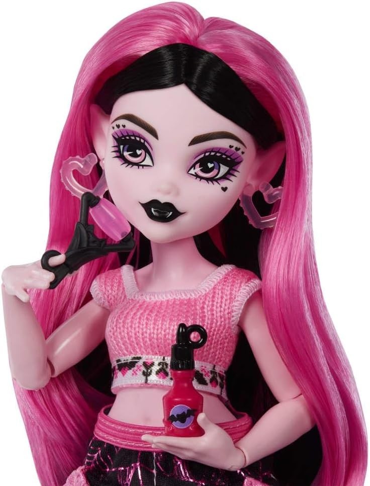 Vampire Doll Self Care Set with 13 Surprises Beauty Crafts Display