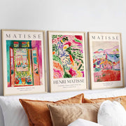 Matisse Print Set of 3 A4 Wall Art Mid Century Posters