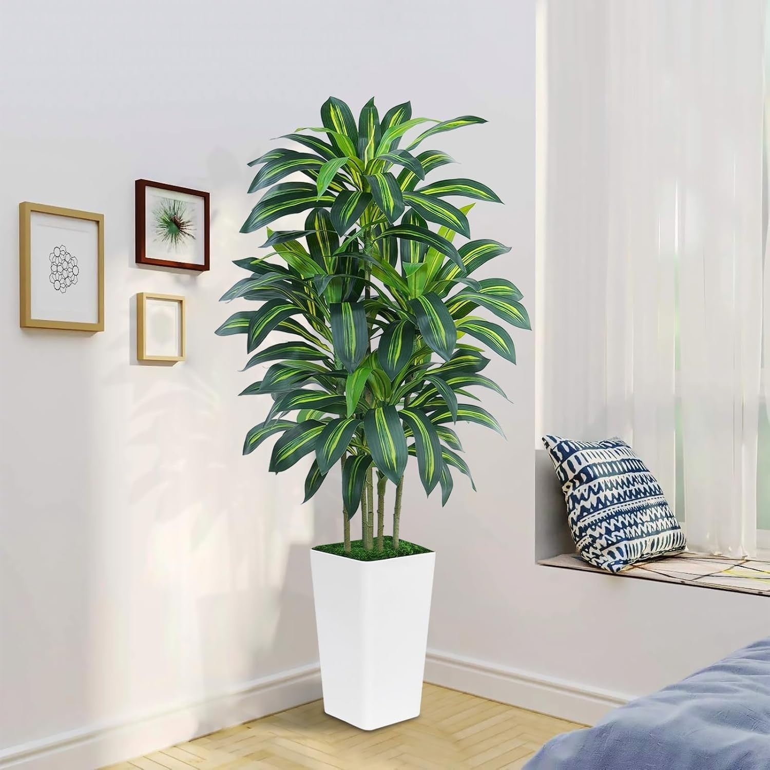 180cm Artificial Dracaena Tree Faux Tropical Indoor Home Office Decor Plant