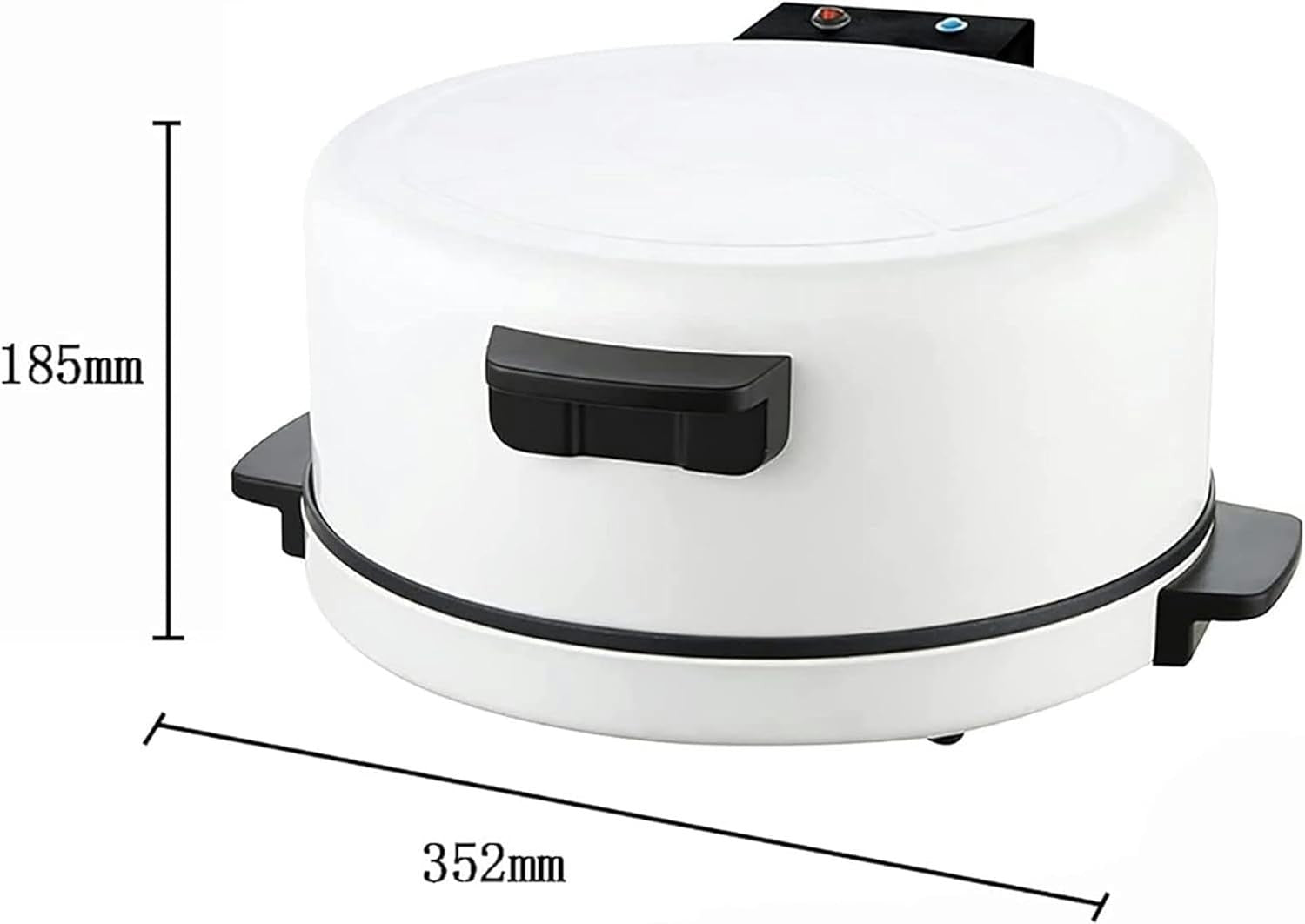 Electric Pizza Oven 2000W | Fast Heat Non-Stick 32cm Pan w/ Temp Control