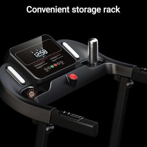 Folding Home Treadmill 3HP Quiet Brushless Heart Rate Monitor 14KM/H