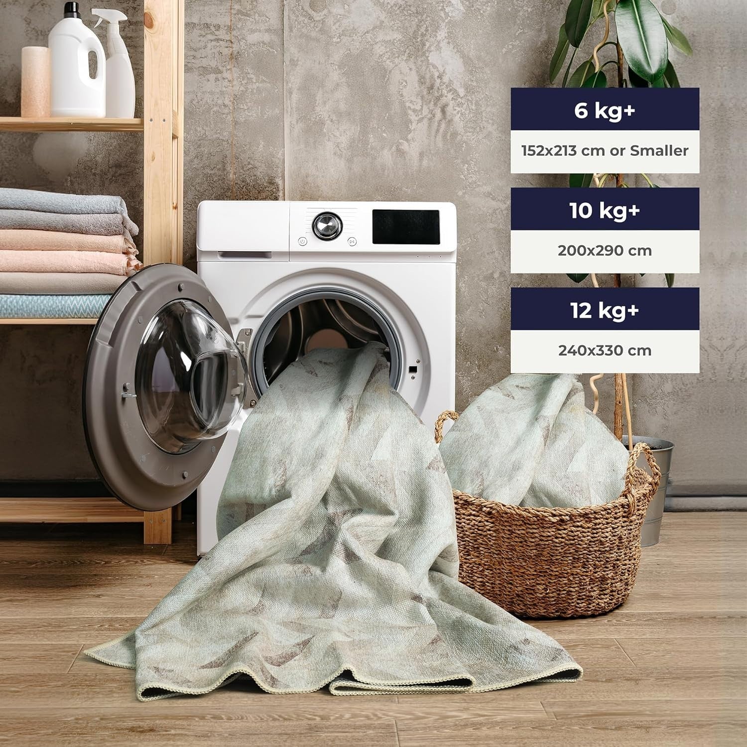 Washable Runner Rug 60x240cm Non-Slip Short Pile Cream Chevron Hallway Mat