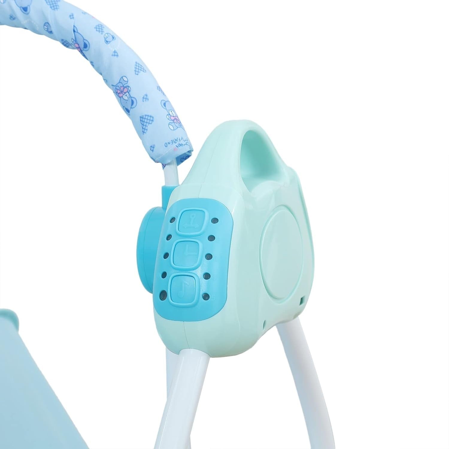 Electric Baby Crib Bassinet Auto Rocking Cot with Music & Bluetooth