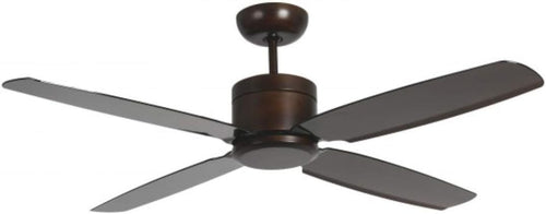 Pepeo Turno 132CM Ceiling Fan, 6-Speed Reversible Motor, Remote, Bronze