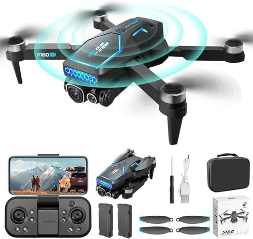 4K Foldable Drone with 36 Min Flight, Brushless Motor & 360° Obstacle Avoidance