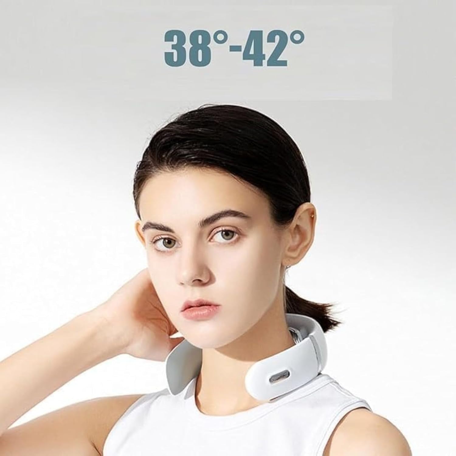Heated Neck Massager Deep Tissue Shoulder Pain Relief 10 Modes 16 Levels
