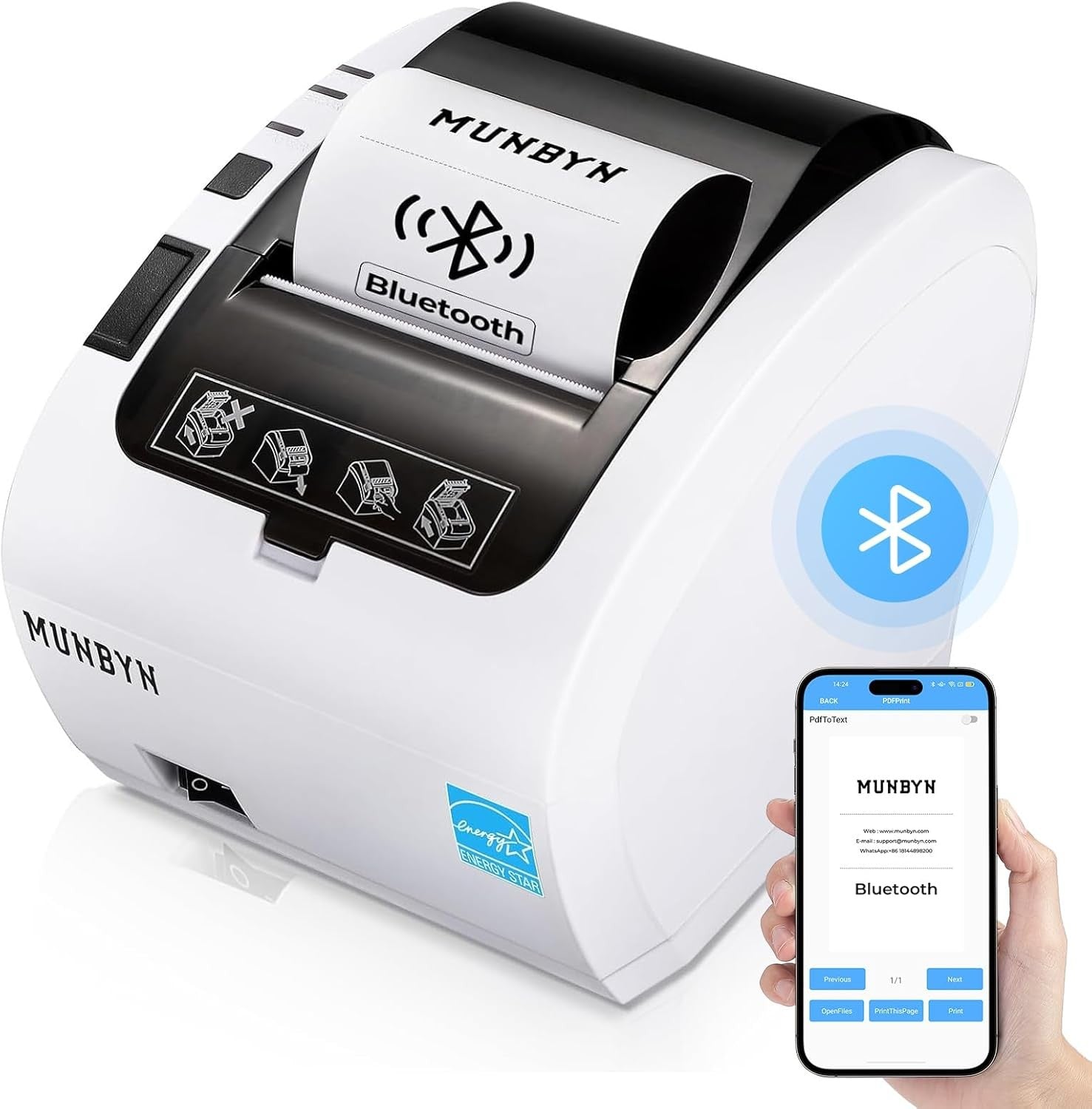 Thermal Receipt Printer POS USB/Ethernet for Home & Business