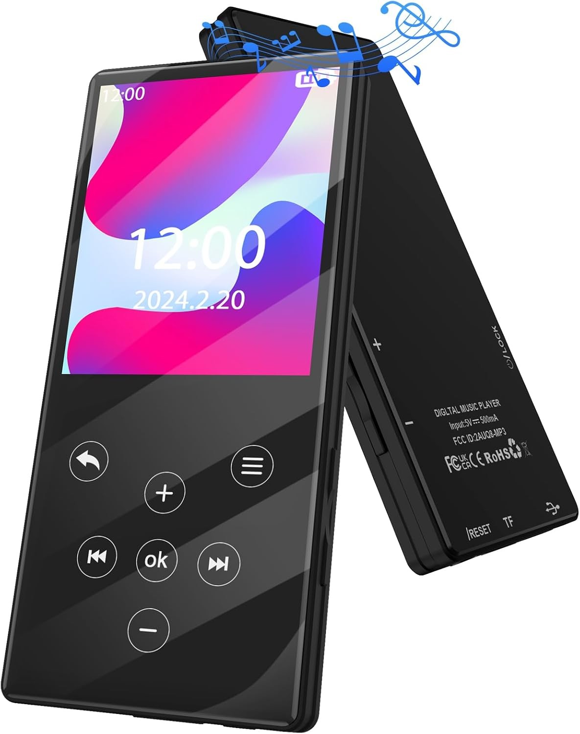 64GB MP3 Player Bluetooth HiFi FM Speaker 128GB TF
