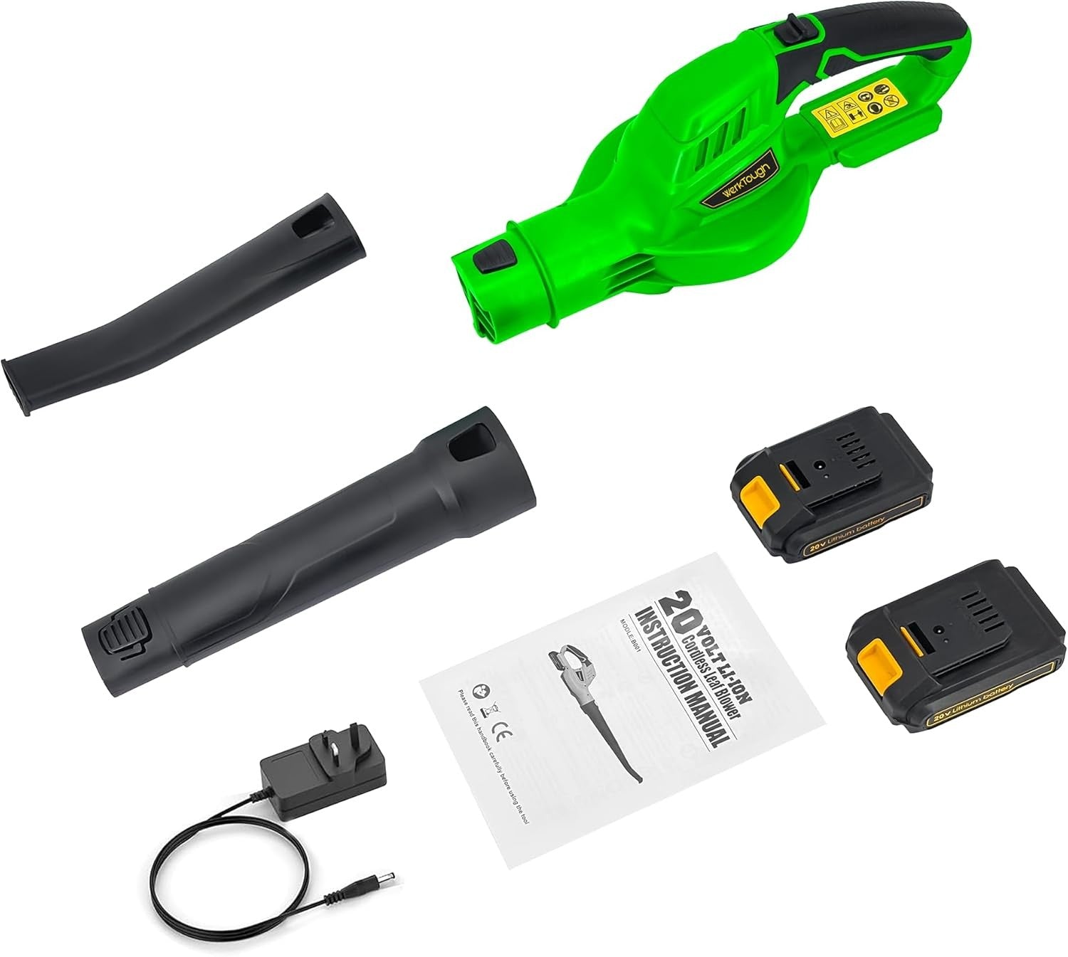 Cordless Leaf Blower 20V Battery Powered Lightweight Electric Garden Sweeper