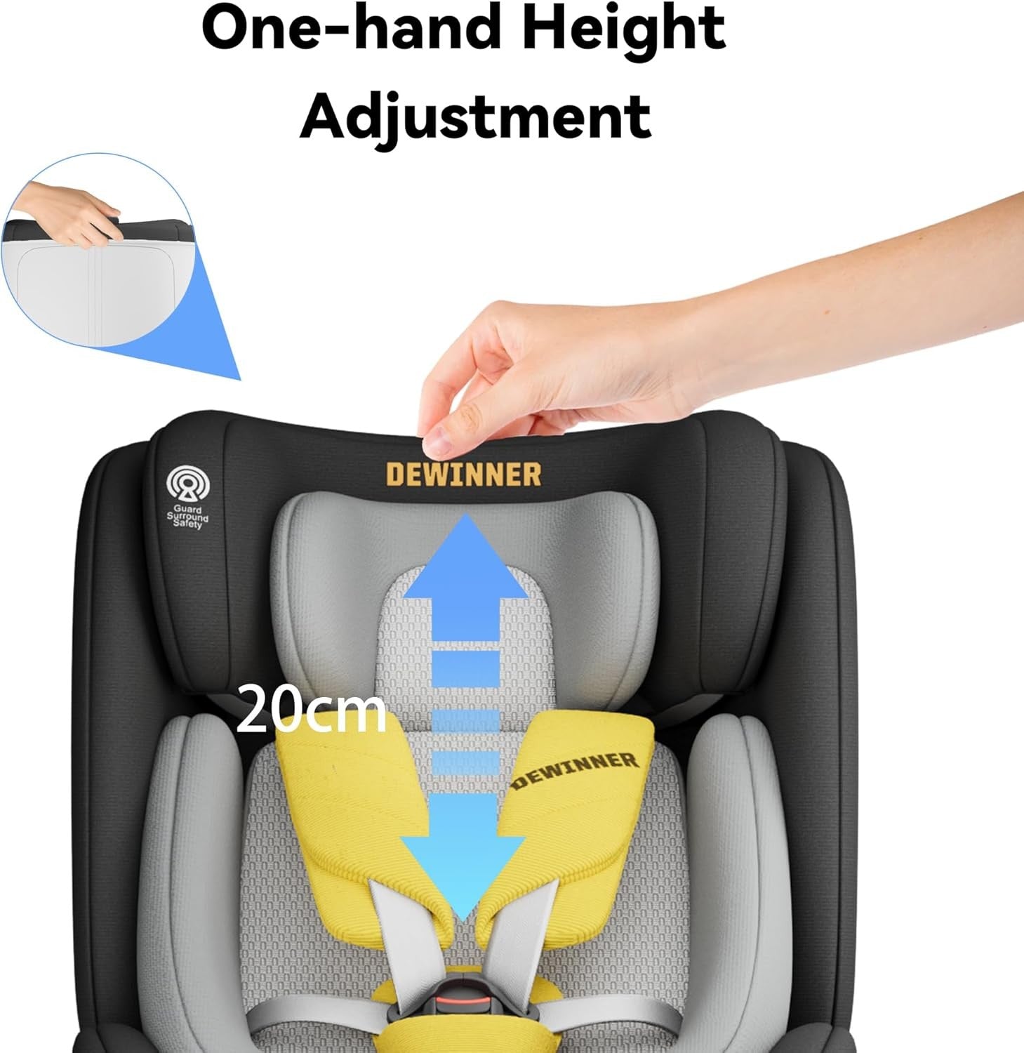 360° Swivel i-Size Car Seat ISOFIX R129 0–36kg Birth to 12 Years